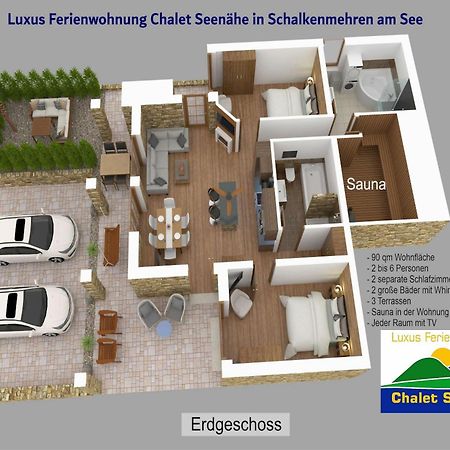 Luxus Ferienwohnung Chalet Seenaehe Schalkenmehren Zewnętrze zdjęcie